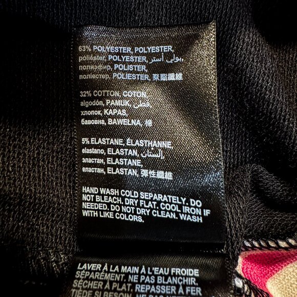 NWT Bebe Black & Pink Sleeveless Hoodie ASYM Dress Mini Fitted Women's Size S - Picture 9 of 9